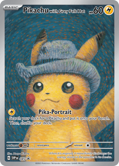 ピカチュウ (Pikachu with Grey Felt Hat)